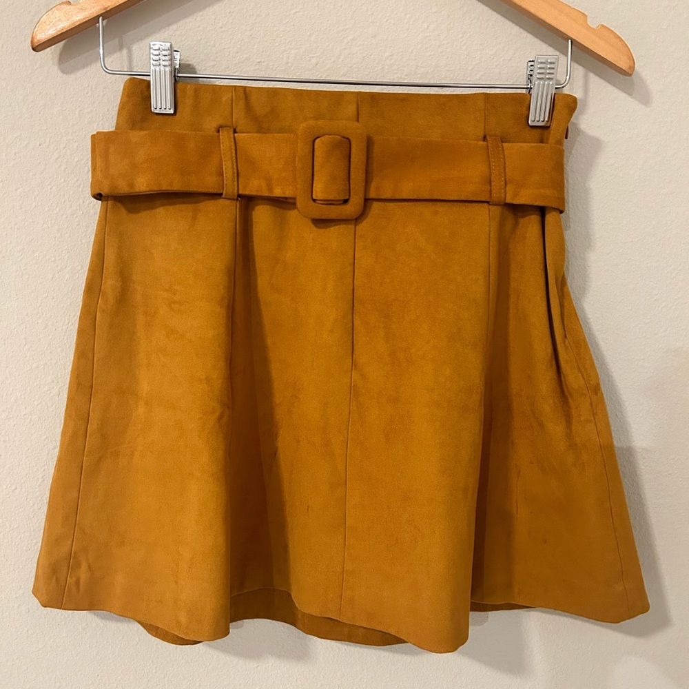 Zara belted mini skirt